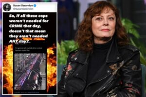 What did Susan Sarandon say about the NYPD?