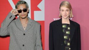 Euphoria costars Hunter Schafer and Dominic Fike romantic kiss