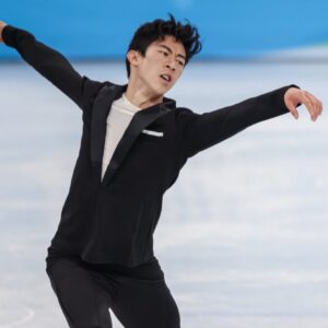 Nathan Chen skating being 2022 Olympic twitter photo