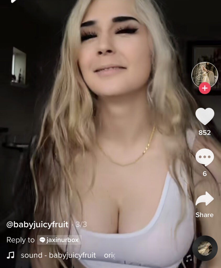 Babyjuicyfruit TikTok screenshot